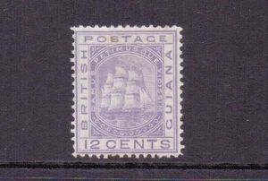 BRITISH GUIANA 1876 12c PALE VIOLET SG131 MH CAT £75 - Imagen 1 de 2