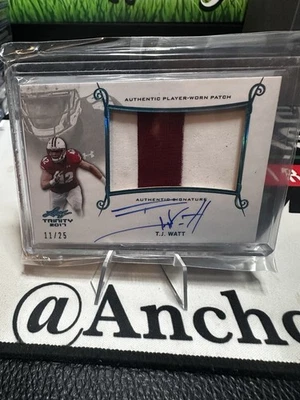2017 Leaf Trinity Patch Auto T.J. Watt /25 - Image 1 of 2