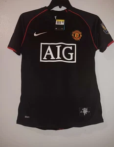 Nike Manchester Fußball United Schwarz Trikot Cristiano Ronaldo 7, Gr. S Neu - Bild 1 von 5
