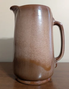 FRANKOMA Pottery #80 Plainsman Brown Satin Westwind 9.5 Inch Pitcher 64oz 2 Qt - Picture 1 of 24