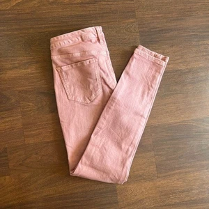 Vintage America Blues Jeans Größe 10 Koralle Pfirsich Skinny Stretch Denim Hose - Bild 1 von 4