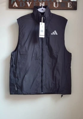 Adidas жилет черный Adi365 ClimaWarm работает водоотталкивающий мужской размер M JM5715 - Изображение 1 из 4