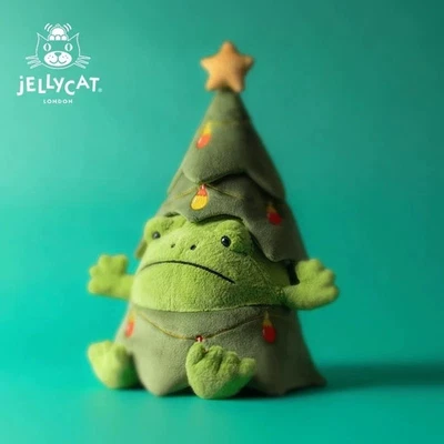Christmas Tree Ricky Rain Frog ToyJellycatDoll Green 26cm Plush Doll Gifts NWT - Image 1 of 4