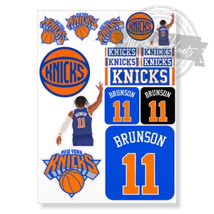 New York Knicks NBA Basketball #11 Jalen Brunson A4 Printed Vinyl Decal Sticker - Picture 1 of 4