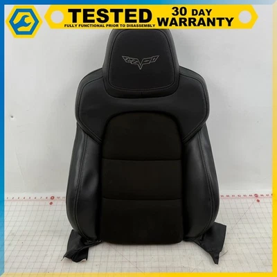 05-13 CHEVROLET CORVETTE C6 ПЕРЕДНИЙ ПРАВЫЙ ВЕРХНЕЕ СИДЕНЬЕ ЧЕРНЫЙ OEM - Изображение 1 из 4