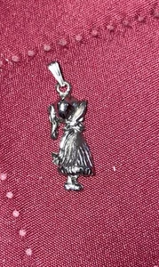 Dije vintage Lang Holly Hobbie de acero inoxidable - Imagen 1 de 4