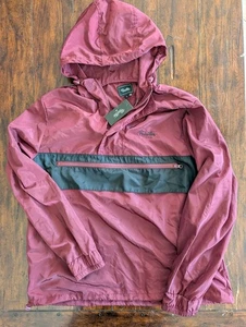 Primitive Skateboarding Jacke Herren Large rot schwarz Windbreaker Kapuze 1/4 Zip - Bild 1 von 8