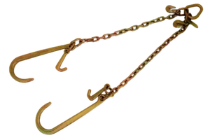 24" V Bridle Chain with 15" J Hooks and Mini J  - Picture 1 of 3