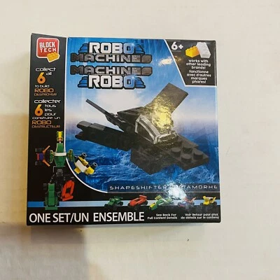 Black Tech  Robo Machines Shapeshifter/ Metamorhe 1 Set Age 6+  22 pieces New - Image 1 of 4