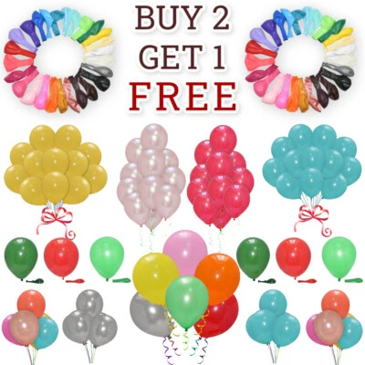 20 X BALÕES DE BALÃO LISO DE LÁTEX BALÕES DE HÉLIO 10" polegadas festa aniversário casamento - Imagem 1 de 4