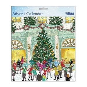 Christmas Tree Winter Flurry Caltime Advent Calendar 235 x 235mm - Picture 1 of 1