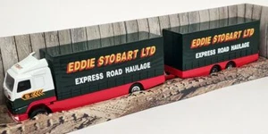 Corgi 1/64 - 59516 Eddie Stobart Volvo SWB Lorry + Close Couple Trailer - Picture 1 of 3