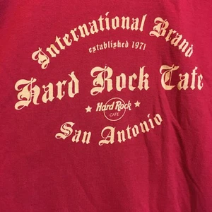 Camiseta Rara Vintage Hard Rock Cafe San Antonio Roja SS Gráfica Para Hombre L Algodón - Imagen 1 de 6