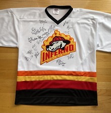 Columbia Inferno ECHL Team Signed Jersey Authentic Mens 2002 Hockey Sz.XXL