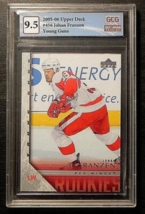 2005-06 05/06 Upper Deck Young Guns #456 Johan Franzen Red Wings GCG 9.5 MINT - Picture 1 of 2