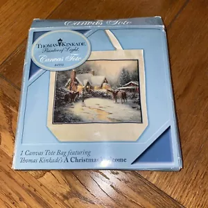 Thomas Kincade Painter Of Light Canvas Tasche NEU A Christmas Welcome - Bild 1 von 4