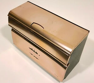 DISPENSER TOVAGLIOLI CARTA VINTAGE 3 ROTOLI PIEGA OVEST ANNI 60 ALLUMINIO FOGLIO CARTA CERATA - Foto 1 di 7