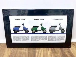 Póster folleto publicitario vintage 1978 Vespa 1 PX125 PX150 P200E scooter MODS - Imagen 1 de 3