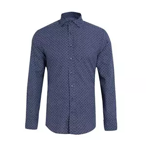 Camisa Hackett London Azul Marino Cachemira Lunares Talla XL - Imagen 1 de 5