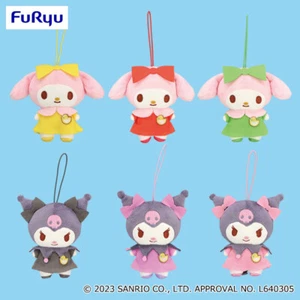 Sanrio My Melody & Kuromi Kindergarden mascot Plush Set of 6 Furyu (authentic) - Picture 1 of 2