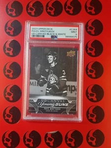 2023-24 Pavel Mintyukov Young Guns Black Canvas PSA 9 #C364 Anaheim Ducks Rookie - Picture 1 of 2