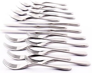Knork Original Besteck Utensilien Besteck Set, 20 Stück, Hochglanz Silber - Bild 1 von 7