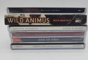 Lot Of 6 Rock / Metal CDs Genesis Huey Lewis David bowie end of days faith no  - Picture 1 of 5