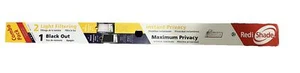 REDI Shade 2 WHITE Light Filtering 1 BLACK Out Cordless Paper Pleated 36" x 72" - Picture 1 of 1