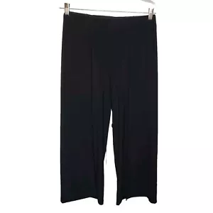 Wide Leg Slit Cropped Pants S White House Black Market Pullon Classic Minimalist - Picture 1 of 9