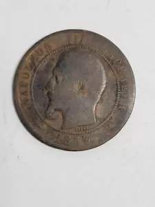1853-B France 5 Centimes - Picture 1 of 2