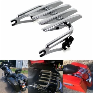 Detachable Stealth Luggage Rack For Harley Touring Road Glide Street Glide 09-16 - Picture 1 of 9