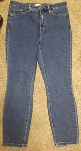 Lauren Conrad Size 10 Womens Jeans Skinny Mid Rise Stretch Med Wash - Picture 1 of 6
