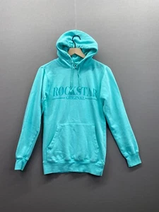 Rockstar Original Womens Blue Hoodie Drawstring Long Sleeves NWT Size Medium" - Picture 1 of 13