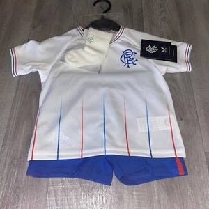 GLASGOW RANGERS CASTORE AWAY KIT Shirt BABY 9 Monate neu mit Etikett kurz, Oberteil, Socken - Bild 1 von 9