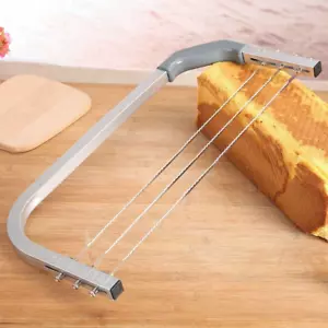 Adjustable Cake Slicer, Stainless Steel 3- Wires Cake Cutter and Leveler Layer C - Picture 1 of 12