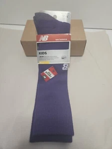 New Balance All Sport Socks - Kids Sz M 9.5 -3 Purple Cushioning Stability Fit - Picture 1 of 6