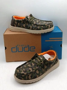 Hey Dude Wally Youth Musk Camodino 130131556 US Youth 4 Women's 5 - EU 36 - Picture 1 of 5