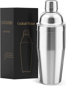 LUCKYGOOBO Cocktail Shaker,24 oz Martini Shaker,Drink Shaker Built-in...  - Picture 1 of 8