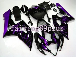 Purple Black Corona ABS Plastic Injection Fairing Kit Fit for 2005 2006 GSXR1000 - Picture 1 of 6