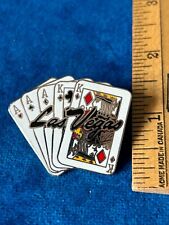 Las Vegas Poker Full House Cards Casino Revers Pin