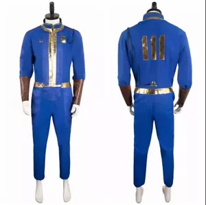 Vault 111 Refuge Dweller Halloween Jumpsuit Cosplay Costume unisex Carnival Suit - Picture 1 of 7