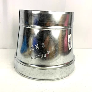 Galvanized Round Tapered Duct Reducer 10x8 DucTite - Picture 1 of 8