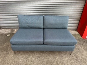 Made.com Monterosso 2 Seater Sofa in Dark Aqua Cotton. RRP £695 - Picture 1 of 4