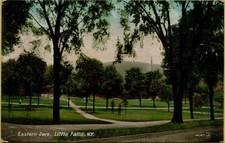 1910 Landscape View Eastern Park Little Falls NY Postcard D32