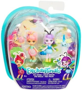 Mini ENCHANTIMALS Bug Buddies CARACOL SAJÓN DARA LIBÉLULA Insectos Paquete de 2 Muñecas - Imagen 1 de 6