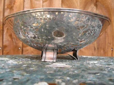 Birmingham 1952 plata esterlina mediados de siglo cuenco cepillado - sensación de artesanía Foto 1 de 4