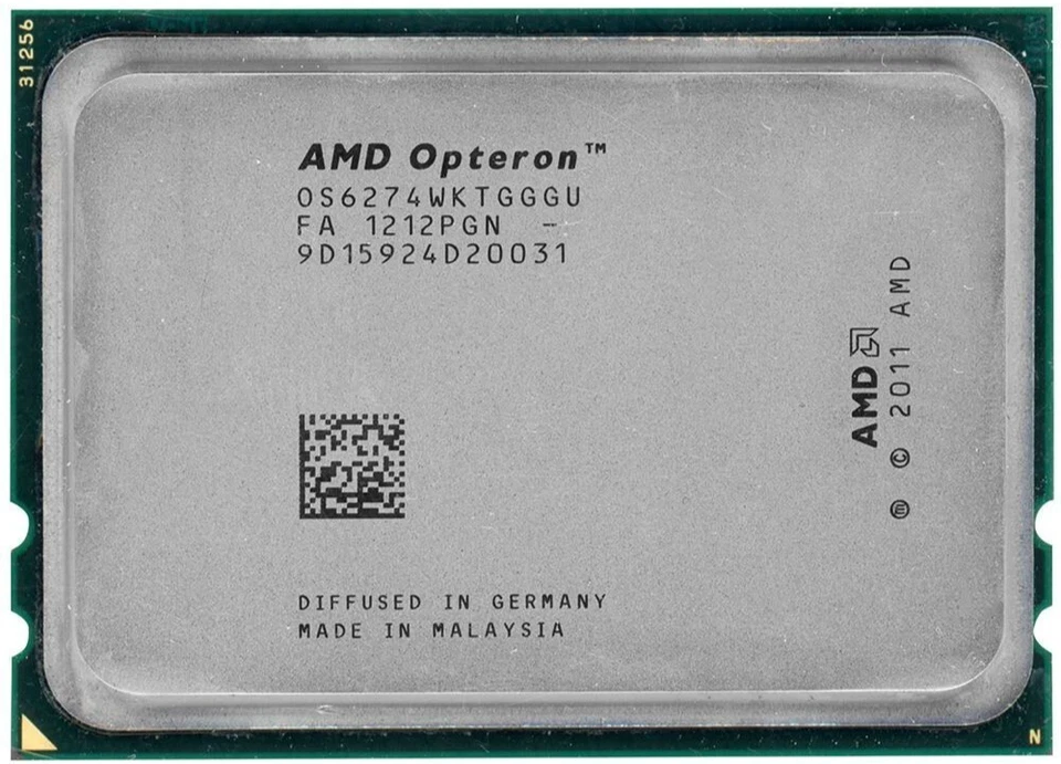 AMD Opteron 6274 16-Core 2.2GHz OS6274WKTGGGU 16MB L3 Cache Socket G34 CPU - Image 1 of 1