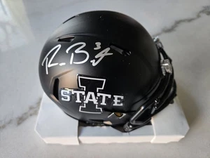 Iowa State Cyclones QB Rocco Becht Signed Mini Helmet. JSA Authenticated. - Picture 1 of 4