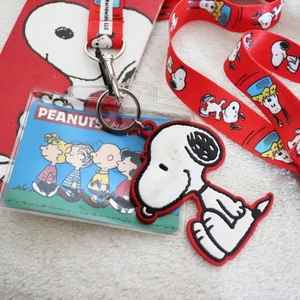 Snoopy Peanuts Lanyard Charm ID Card Holder Dog House - Picture 1 of 3