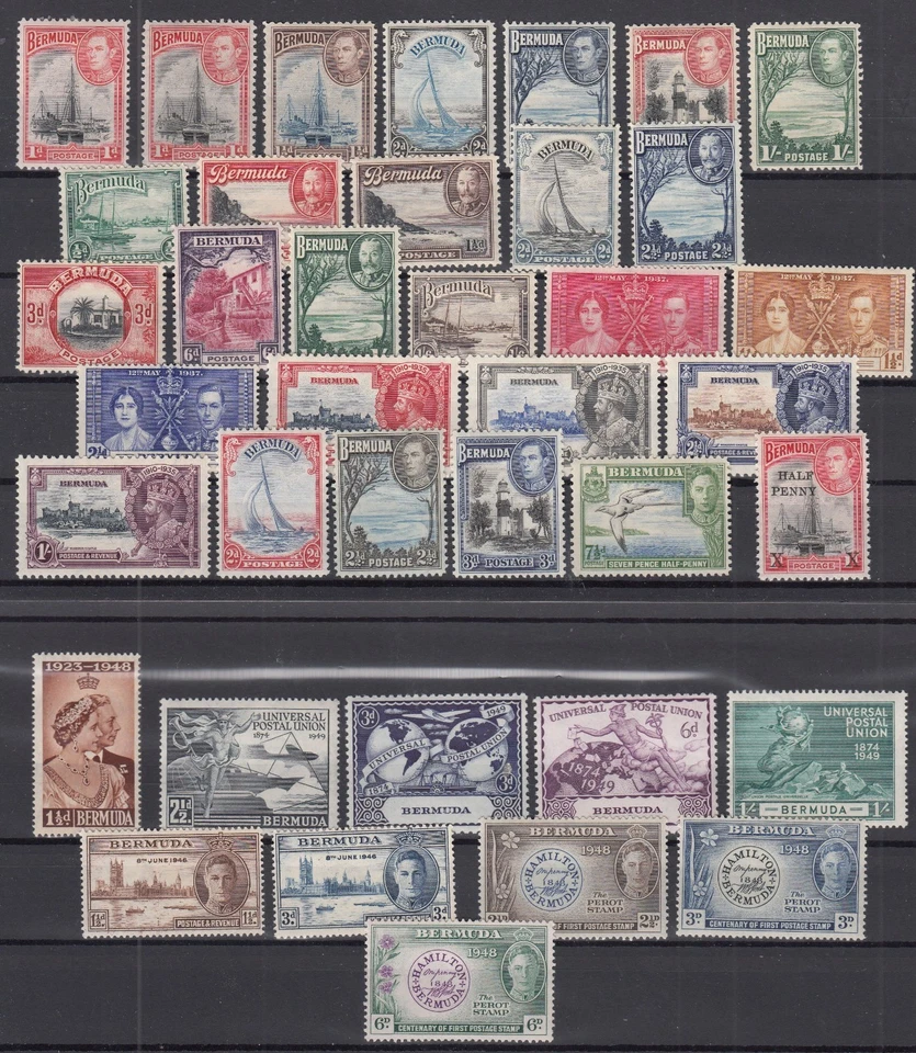 SP26471 BRITISH BERMUDA – 1935 / 1949 REMARKABLE MINT MH SELECTION – HIGH CV - Image 1 of 2